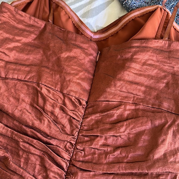 BCBG Copper Taffeta Mini Dress - Picture 6 of 8